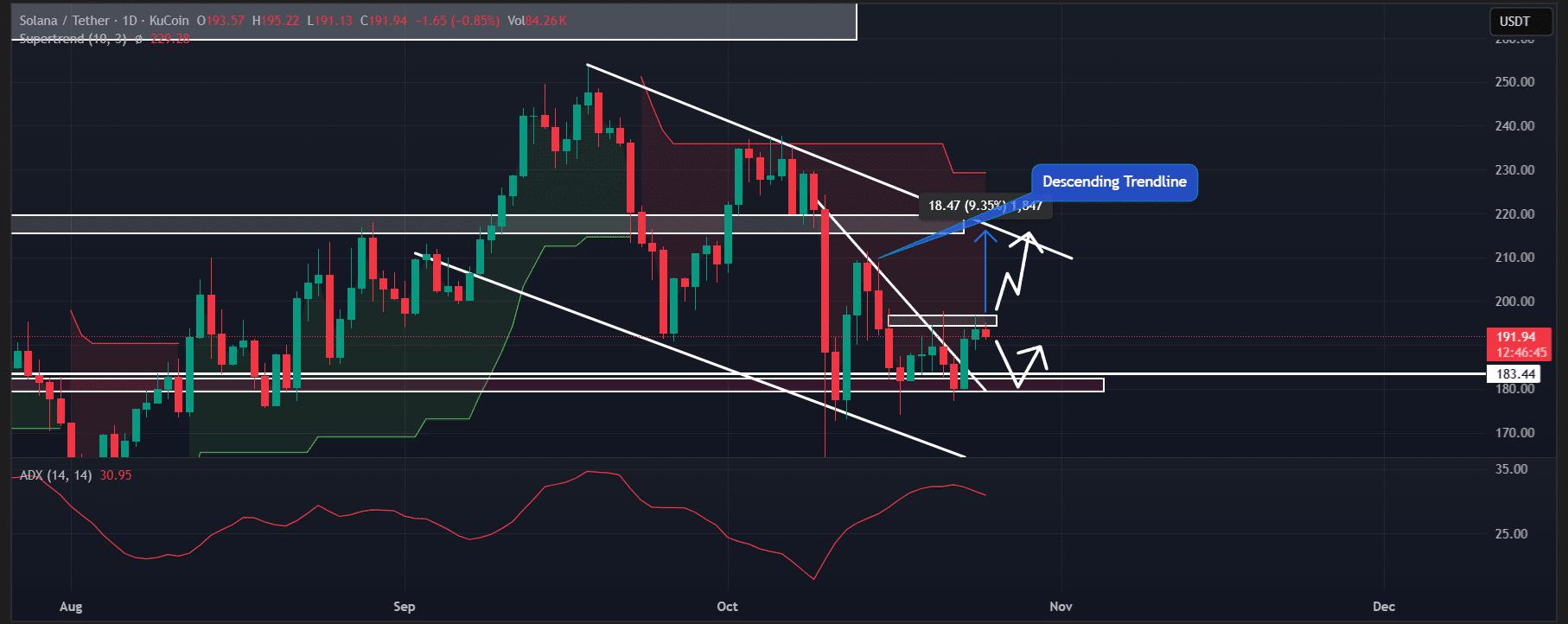 Solana 鲸鱼持有 44K SOL，价值 837 万美元——下一个目标是 218 美元？